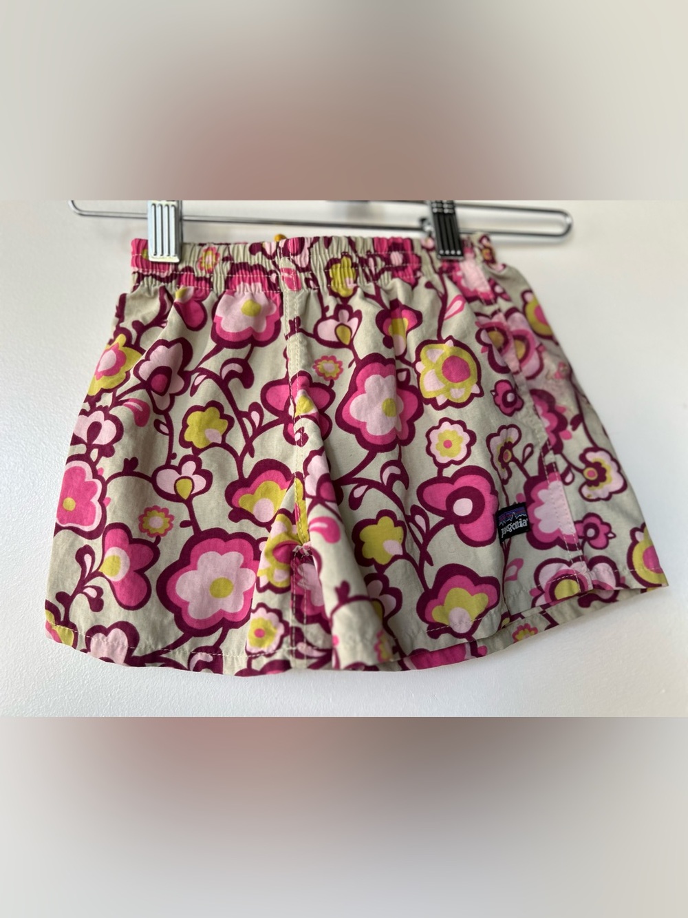 Girls patagonia floral swim shorts size 12 Months